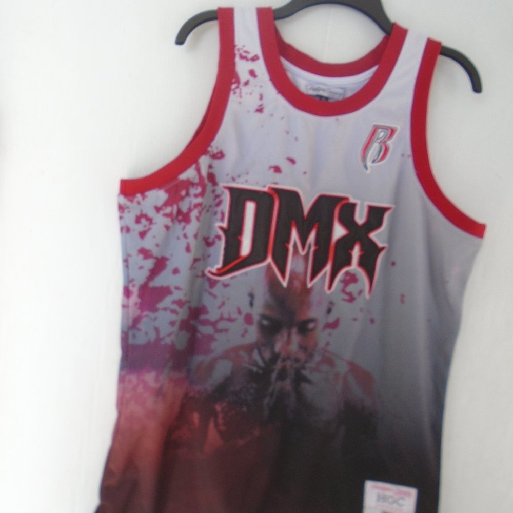 Headgear Classics DMX Flesh Of My Flesh Basketball Jersey Men's Size 2XL Gray